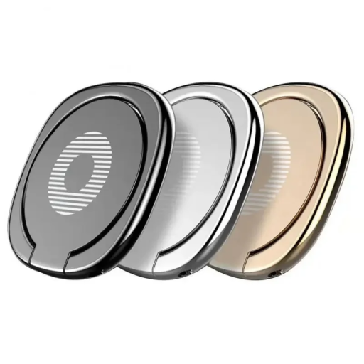 Metal Phone Holder 360° Rotating Finger Ring Self-Adhesive Magnetic Stand Zinc Alloy Mobile Phone Holder