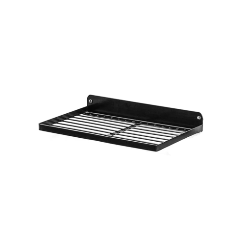 Metal væghylde 41 x 20 cm til batterier, opladere og værktøj, opbevaringshylde til overskuelig organisering i værkstedet og garagen