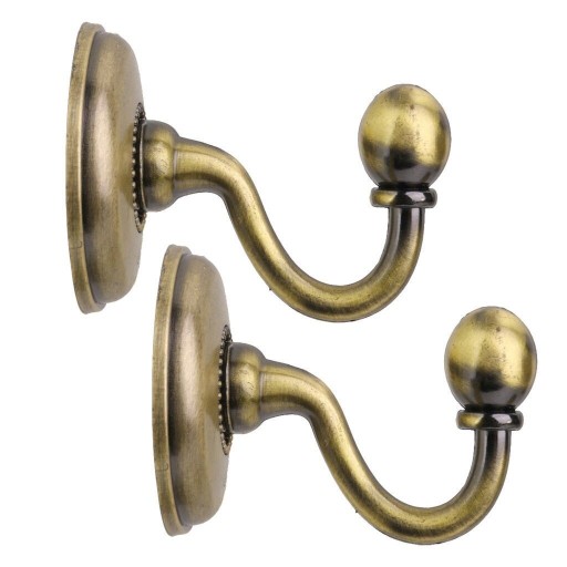 Metalen retro haak 2 stuks