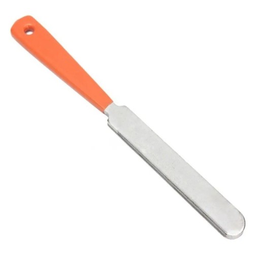 Metalen vijl voor het afstellen van muziekinstrumenten Oranje handvat Accessoires voor snaar- en blaasinstrumenten Precisiegereedschap