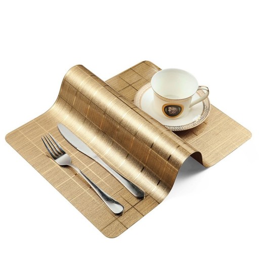 Metalické prestieranie s ornamentami 6 ks