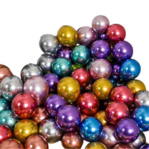 Metallische Geburtstagsballons 50 Stück