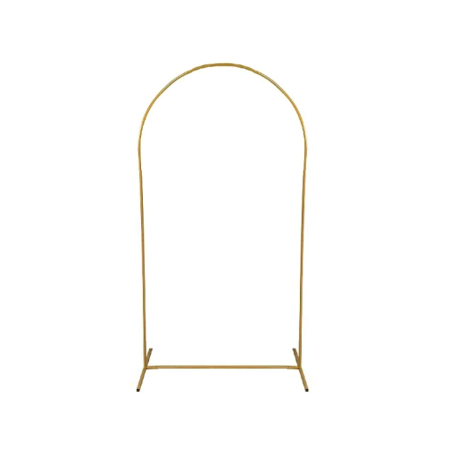 Metallischer goldener Hochzeitsbogen 50×120 cm dekorativer Rahmen für Hochzeiten, Partys, Jubiläen, Garten- und Innenveranstaltungen, Blumen- und Dekoständer
