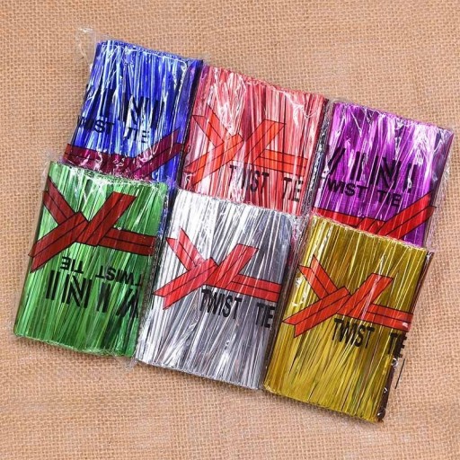 Metalliske poseclips 800 stk.