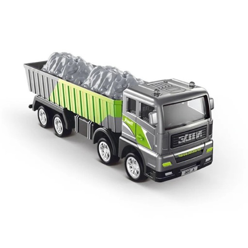 Metallmodell eines Lastwagens Detaillierte Miniatur eines Baumaschinenfahrzeugs Realistische Metallausführung
