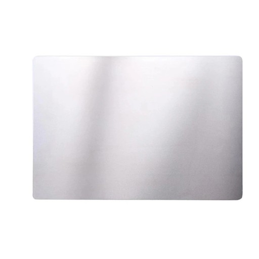 Metallpressplatta för stansmaskin 21,6 x 15,3 cm slät silveryta för papper och kartong
