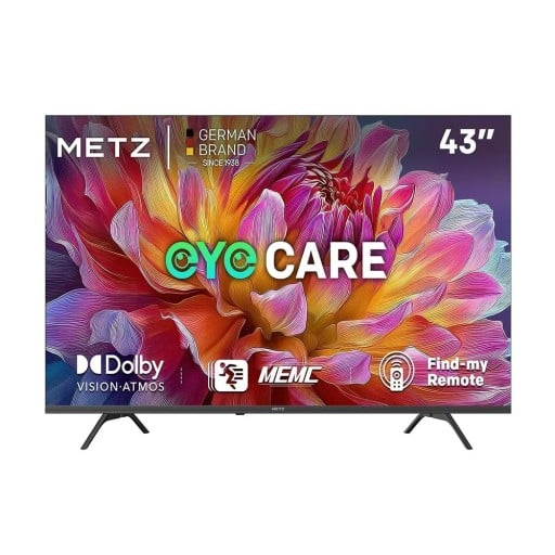 Metz MUF7000Z Smart TV 43" 4K UHD mit Google TV und Dolby Audio HDR10 HLG und MEMC Augenschutz Für das Wohnzimmer und das Schlafzimmer