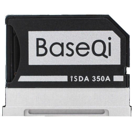 Micro SD -kortin sovitin SD-kortiksi Microsoft Surface Book ja Surface Book 2 -kannettaville Alumiiniseosrunko Musta-hopea toteutus