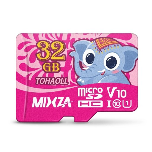 Micro SDHC/SDXC minneskort med elefant 2 st.