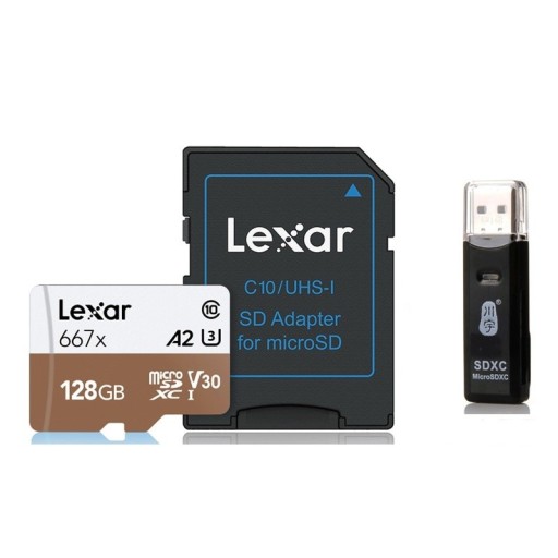 Micro SDXC-hukommelseskort med USB 2.0-læser