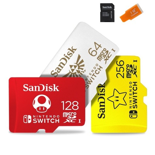 Micro SDXC minneskort till Nintendo Switch