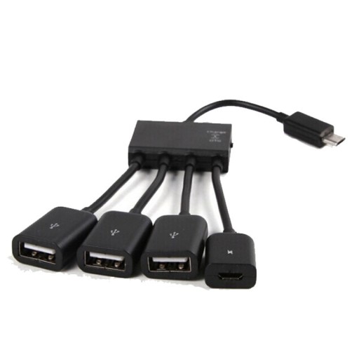 Micro USB-hub med 4 porte