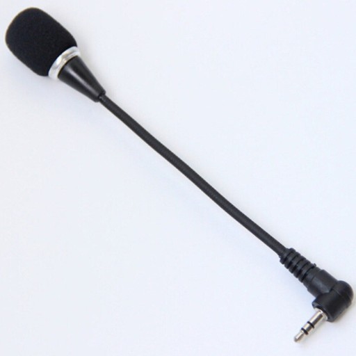 Microfon cu conector jack unghiular de 3,5 mm
