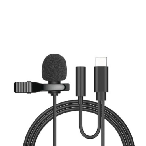 Microfon cu rever cu mufă pentru căști de 3,5 mm