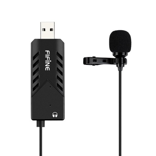 Microphone cravate avec carte son