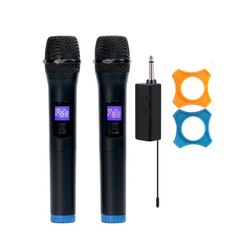 Microphones sans fil avec accessoires 2 pcs