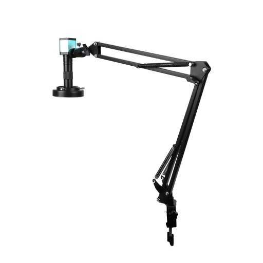 Microscopio digitale 4K 48MP HDMI Type C 150X ingrandimento con telecomando, luce LED e supporto pieghevole per ispezioni dettagliate