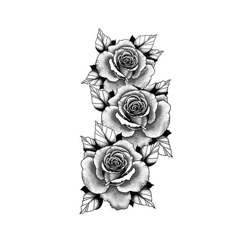 Midlertidig vandtæt tatovering 9,6 x 19 cm Delikat blomstermønster Romantisk tatoveringsklistermærke Elegant kropsdekoration Nem påføring