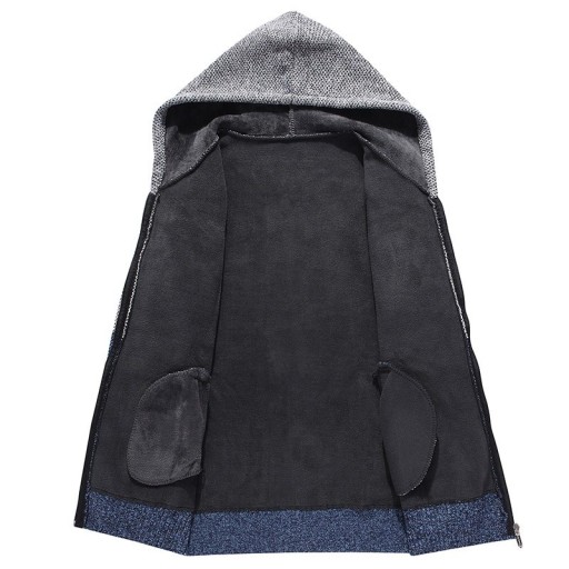 Miesten vetoketjullinen huppari F192