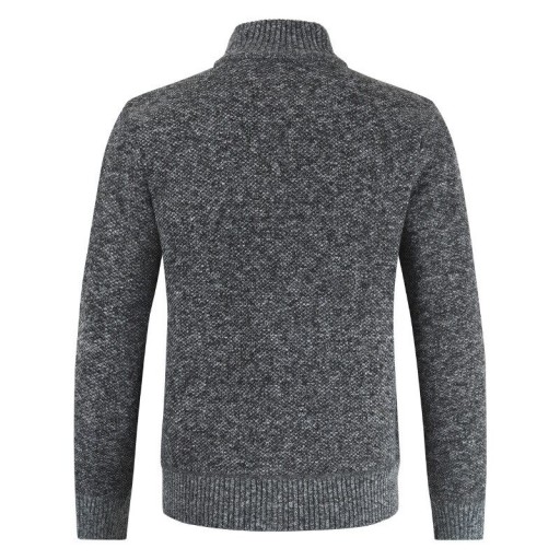 Miesten vetoketjullinen neulepusero F208
