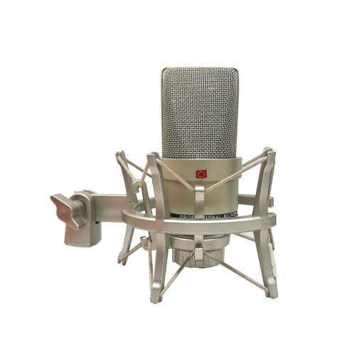 Mikrofon med antivibrationsbeslag