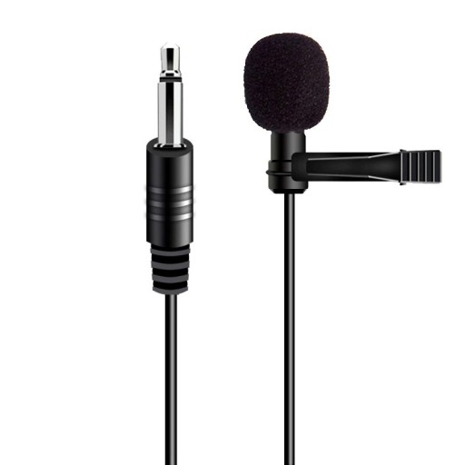 Mikrofon med klips 2-polet 3,5 mm jackstik