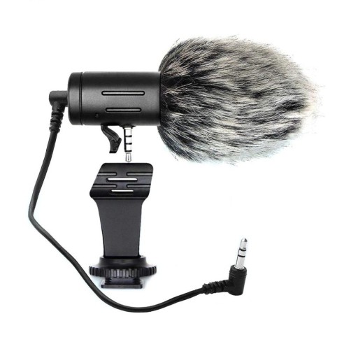 Mikrofón na fotoaparát s ochranou proti vetru