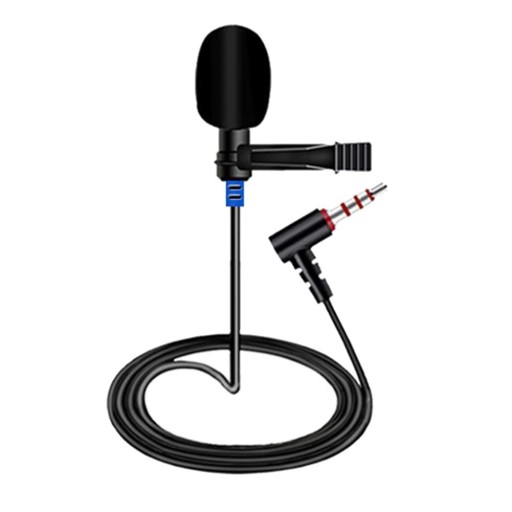 Mikrofon s klipem 4-pólový 3.5 mm jack