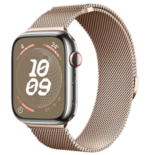 Milanecki pasek 42 mm 44 mm 45 mm 49 mm do Apple Watch serii 1–9 SE SE2 Ultra Metalowy magnetyczny pasek z płynną regulacją długości Eleganckie stalowe wykonanie