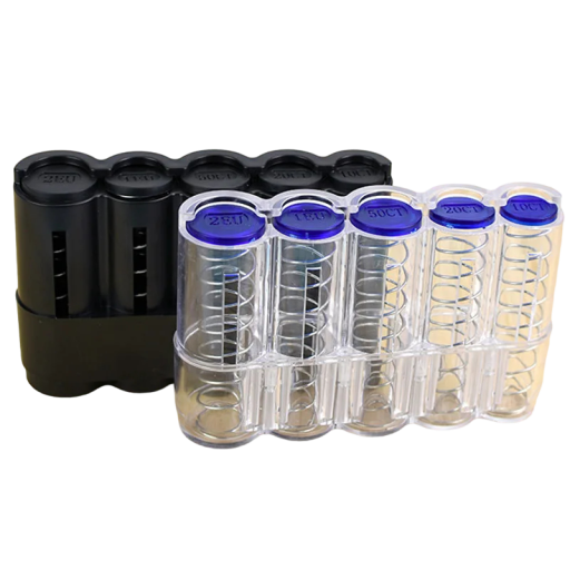 Mincwallet pour euros 13 x 8,2 cm Support pour pièces métalliques Tirelire pour pièces