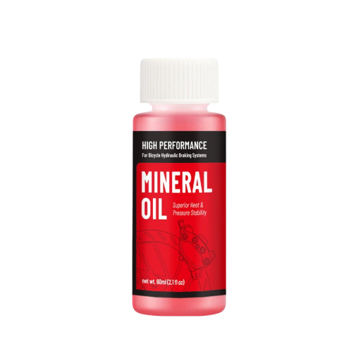 Minerale olie voor hydraulische remmen van fietsen 60 ml rode remvloeistof voor mountainbikes en racefietsen met thermische stabiliteit