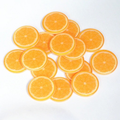 Mini adornos naranjas 30 uds.