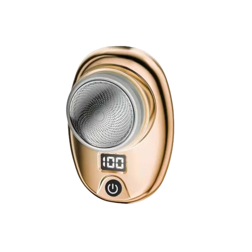 Mini afeitadora eléctrica de bolsillo con pantalla LED, pequeña afeitadora eléctrica de viaje para hombres, recortadora de barba inalámbrica portátil e impermeable, 7,4 x 5,1 x 2,2 cm