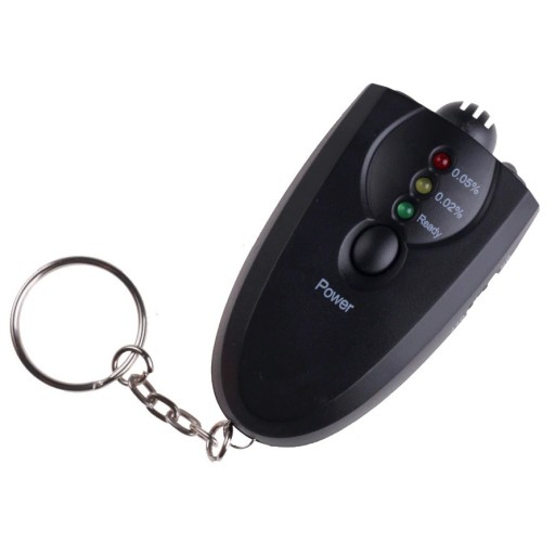 Mini alkoholtester på nøgler