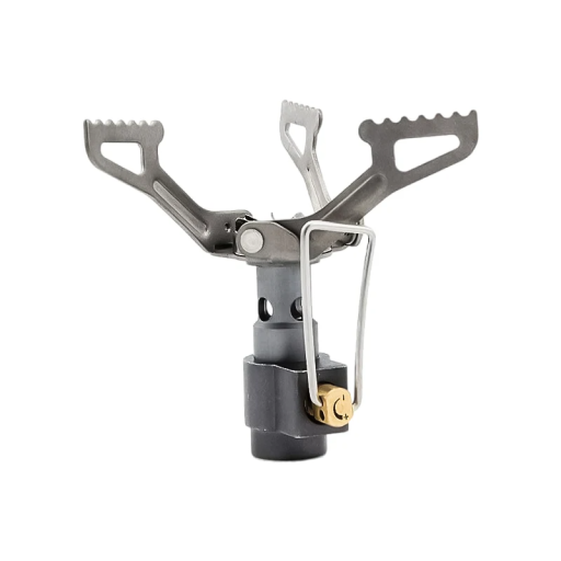 Mini aragaz pliabil pe gaz din titan, 25g, compact, pentru drumeții, 85 x 68,5 mm, geantă inclusă, dimensiuni pliabile 37 x 52 mm