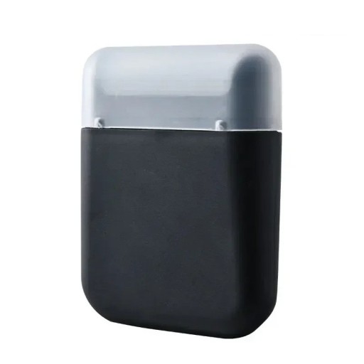 Mini bærbar hår- og fnugfjerner 7,5 x 6 cm plastik tøjrulle beklædning tekstiler nem at rengøre praktisk