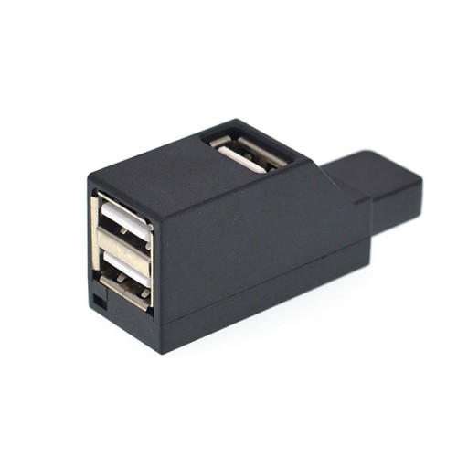 Mini bærbar USB 2.0 hub med 3 porte