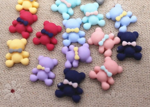 Mini bamse dekoration 50 stk C557