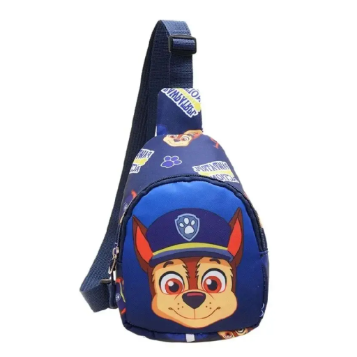 Mini bolso bandolera infantil para exterior 13,5 x 20 x 7 cm Mochila azul oscuro con motivo de Patrulla Canina Bolso pequeño para niños