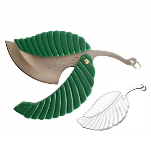 Mini coltello tascabile a forma di foglia