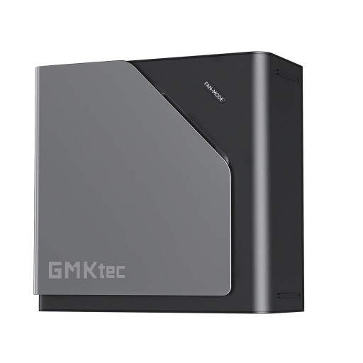 Mini computador de secretária GMKtec K12 13 × 13 × 5,4 cm Processador AMD Ryzen 7 H 255 Sem memória Sem disco Sem sistema operativo