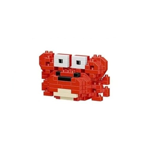 Mini construção original Caranguejo 6 x 3 x 3,5 cm Mundo subaquático oceânico Blocos de partículas Modelo de animal educativo criativo Construção