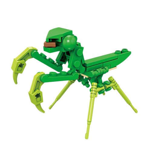 Mini construcție Praying Mantis 39 buc Micro cărămizi de construcție Mic model 3D de insectă pentru copii Joc de construcție creativ Asamblare de piese de construcție mici