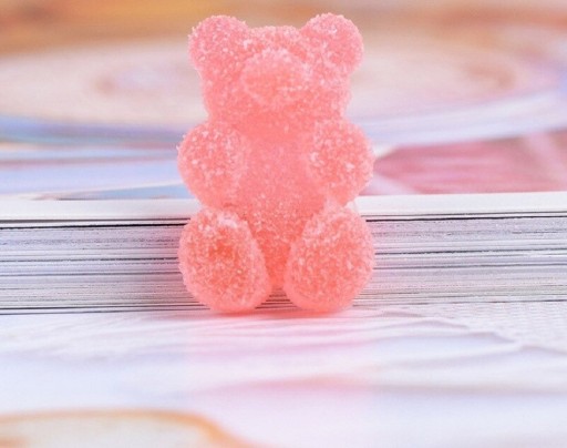 Mini decoração urso de borracha 20 unid