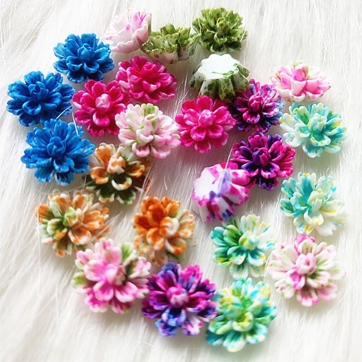 Mini dekorace květina 100 ks