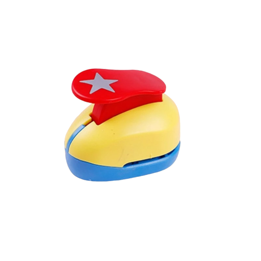 Mini děrovačka na papír ve tvaru hvězdy Děrovačka tvarující motiv hvězdy do papíru 5 x 4,5 x 3 cm
