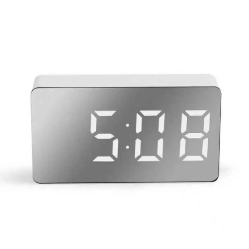 Mini-Digital-LED-Uhr 7,2 x 4 x 1,8 cm Moderner Tischwecker mit USB-Stromversorgung Gut lesbares Display Schlummerfunktion ABS-Kunststoff Kompakt
