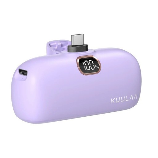 Mini draadloze powerbank USB-C 5000 mAh