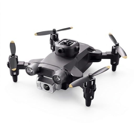 Mini droni 4DRC V30 kaksois 8K kameralla FPV Viiden suuntainen esteiden väistökyky Kantama 800 m Kokoontaitettava Musta Ilmakuvaukseen ja videointiin