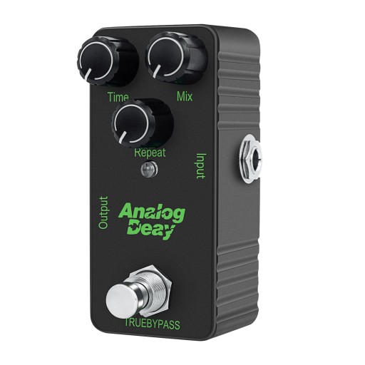 Mini efektowy pedał gitarowy Analog Delay Kompaktowy efekt echa True Bypass Plastikowa obudowa 3 pokrętła Time Repeat Mix Do gitary elektrycznej